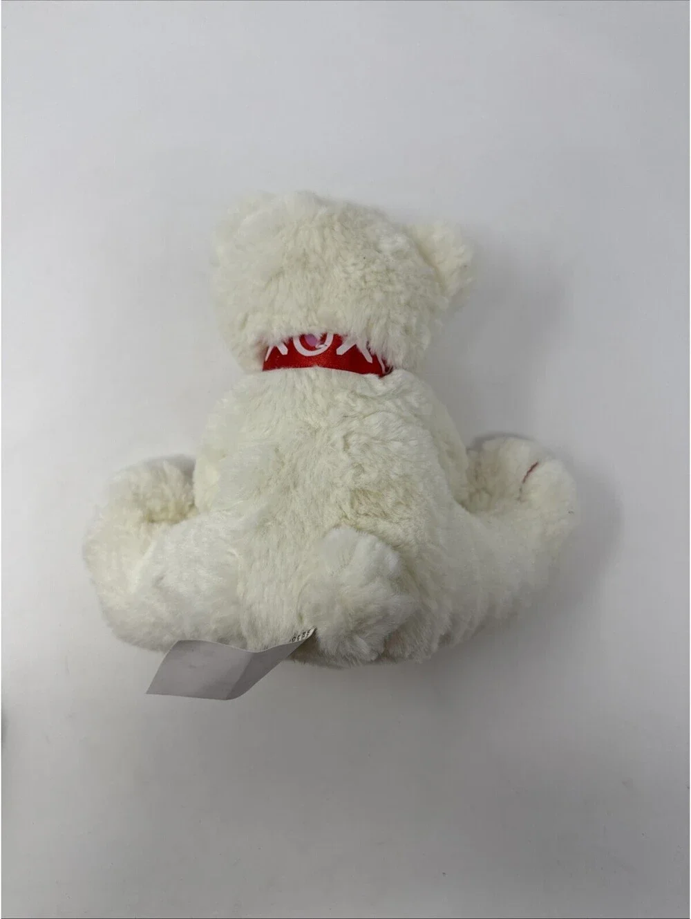 White Teddy Bear Plush Valentines